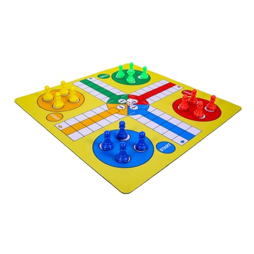 IMIKEYA 1Satz Fliegendes Schachspiel Tragbares Ludo Schachspielzeug Mit Mauspad Für Familie Und Reisen Leicht Und Kompakt Wiederverwendbar Und Sicher Der Anwendung von IMIKEYA