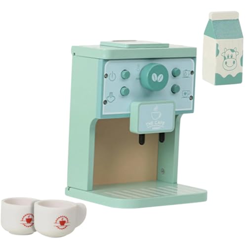IMIKEYA 1Satz Holz Kaffeemaschine für Küchenmaschine Rollenspielzeug Kreativität und Lernfähigkeiten Langlebig und Sicher Kleine von IMIKEYA