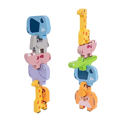 IMIKEYA 1Satz Holzspielzeug Für Frühes Lernspielzeug Stapelbare Tierblöcke Für Kreative Spielmomente Sicher Und Langlebig Für Entwicklung Von Feinmotorik IMIKEYA 1Satz Holzspielzeug Für Frühes Lernspielzeug Stapelbare Tierblöcke Für Kreative Spielmomente Sicher Und Langlebig Für Entwicklung Von Feinmotorik von IMIKEYA