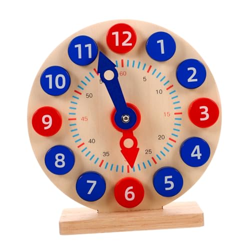 IMIKEYA 1Satz Holzuhr Lernspielzeug für Interaktive Uhr zum Zeitlernen Sicheres Holzspielzeug Farben für Kindergarten Frühe Bildung IMIKEYA 1Satz Holzuhr Lernspielzeug für Interaktive Uhr zum Zeitlernen Sicheres Holzspielzeug Farben für Kindergarten Frühe Bildung von IMIKEYA