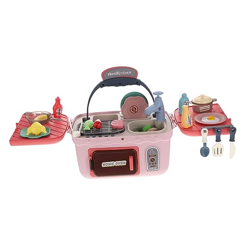 IMIKEYA Küchenspielzeug-Set Für Jungen Und Mädchen – Grill-kochkoffer Mit Simulationsbesteck Picknick-Spielzeug Für Kinder Pädagogisches Und Sicheres Spielzeug von IMIKEYA