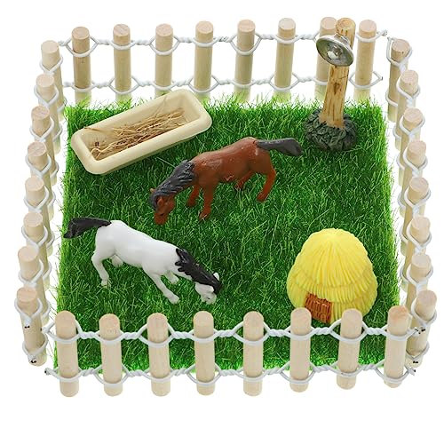 IMIKEYA 1Satz Lebensechten Tieren Und Stabilen Zäunen Für Garten Und Innendekoration von IMIKEYA
