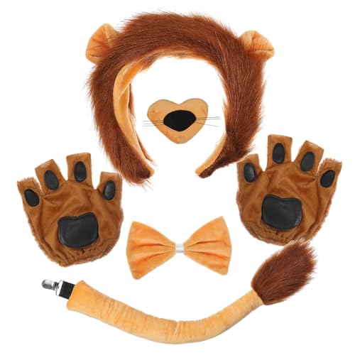 IMIKEYA 1Satz Löwenkostüm für Erwachsene und Teiliges Kostümzubehör mit Pfoten Handschuhen und Schleife für Halloween und Faschingspartys IMIKEYA 1Satz Löwenkostüm für Erwachsene und Teiliges Kostümzubehör mit Pfoten Handschuhen und Schleife für Halloween und Faschingspartys von IMIKEYA