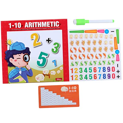 IMIKEYA 1Satz Mathematik Für Holz Lernspielzeug Zur Kognitiver Fähigkeiten Für Vorschulkinder Sicher Und Praktisch Für Kreative Lernspiele Und von IMIKEYA