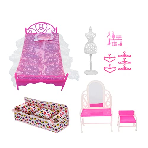 IMIKEYA Miniatur-bastel-Dekoration Mini-schminktisch Mini- -zubehör Aus Feinem Material Abnehmbares Modell von IMIKEYA