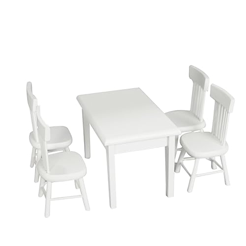 IMIKEYA 1Satz Mini Hausmöbel Set Teiliges Holz Und Stuhl Set Für Puppenhaus Für Kreatives Und Dekoration Weißes Design Für Kinderzimmer IMIKEYA 1Satz Mini Hausmöbel Set Teiliges Holz Und Stuhl Set Für Puppenhaus Für Kreatives Und Dekoration Weißes Design Für Kinderzimmer von IMIKEYA
