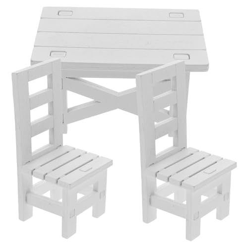 IMIKEYA 1Satz Mini Möbel Für Teiliges Und Stuhl Für Puppenhaus Und Rollenspiele Exquisite Verarbeitung Kompaktes Design Langlebige Materialien Für Jungen von IMIKEYA