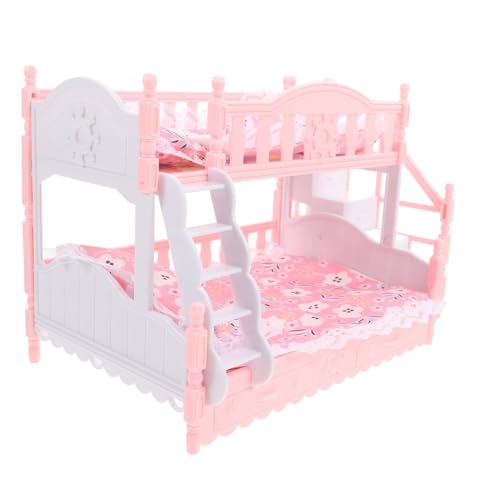 IMIKEYA 1Satz Mini Puppenhaus Etagenbett Set Mit Bettwäsche Für Fantasievolles Rollenspiel Puppenhaus Möbel Für Kinderzimmer Dekoration Hochwertiges Und Stoffmaterial IMIKEYA 1Satz Mini Puppenhaus Etagenbett Set Mit Bettwäsche Für Fantasievolles Rollenspiel Puppenhaus Möbel Für Kinderzimmer Dekoration Hochwertiges Und Stoffmaterial von IMIKEYA
