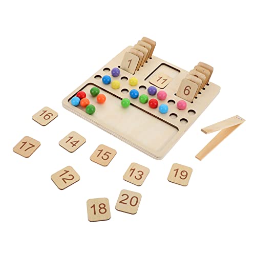 IMIKEYA 1Satz Multifunktionales Holzspielzeug Für Lernspielzeug Mit Geometrischen Formen Pädagogisches Frühstücksspielzeug Für Kleinkinder Montessori Für Frühe von IMIKEYA