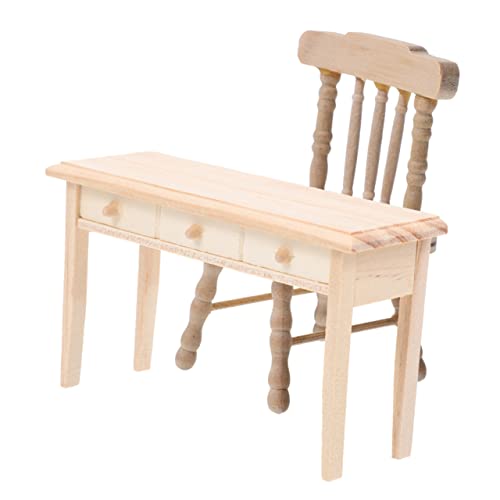 IMIKEYA 1Satz Puppenhaus Möbel Holz Schreibtisch Und Stuhl Für Kreative Spielideen Für Puppenhaus Dekoration Und Rollenspiele Farbenfrohe Und Realistische IMIKEYA 1Satz Puppenhaus Möbel Holz Schreibtisch Und Stuhl Für Kreative Spielideen Für Puppenhaus Dekoration Und Rollenspiele Farbenfrohe Und Realistische von IMIKEYA