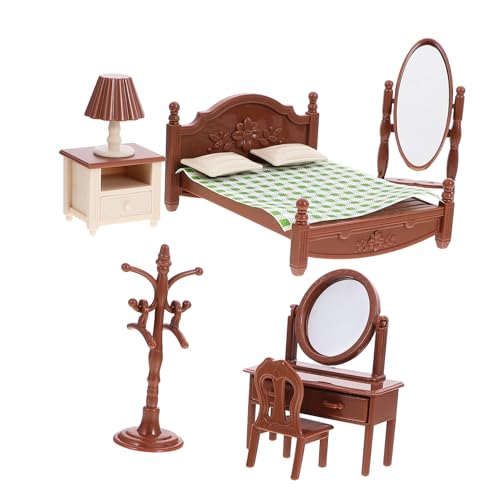 IMIKEYA 1Satz Schlafzimmermöbel Für Puppenhaus Dekorative Mini Möbel Im Modell Design Bett Und Schminktisch Für Kreative Spielwelten Für Puppenliebhaber IMIKEYA 1Satz Schlafzimmermöbel Für Puppenhaus Dekorative Mini Möbel Im Modell Design Bett Und Schminktisch Für Kreative Spielwelten Für Puppenliebhaber von IMIKEYA