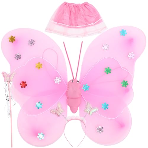 IMIKEYA 1Satz Schmetterlingsfee Kostüm Mit Flügeln Haarreif Rock Für Feenkostüm Für Schmetterlingsflügel Teiliges Für Karneval Und Kostümpartys IMIKEYA 1Satz Schmetterlingsfee Kostüm Mit Flügeln Haarreif Rock Für Feenkostüm Für Schmetterlingsflügel Teiliges Für Karneval Und Kostümpartys von IMIKEYA