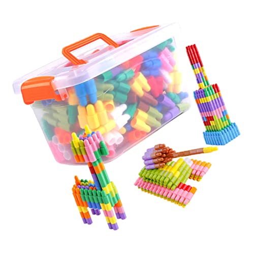 IMIKEYA 1Satz Teile Bausteine Kreatives Konstruktionsspielzeug Mit Zeichnungen Bausteine Für Jungen Und Verpackung Zufälliger Farbe Für Kreative Spielstunden von IMIKEYA