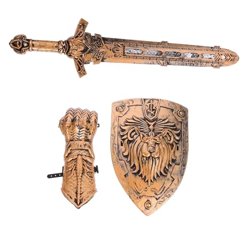 IMIKEYA 1Satz Teiliges Cosplay Ritter Antikes Und Schild Rollenspiel Zubehör Für Ab Jahren Fasching Und Kostümpartys von IMIKEYA