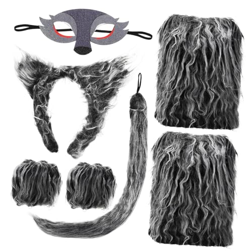 IMIKEYA 1Satz Wolf Kostüm für Wolf für Cosplay Rollenspiele Bühnenauftritte Zubehör für Fasching Halloween von IMIKEYA