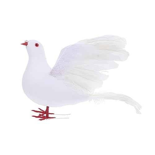 IMIKEYA Künstliche Simulation Vogel Taube Lebensechte Taube Figurine Für Home Decor Garten Szene Dekoration von IMIKEYA
