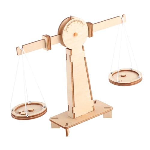 IMIKEYA 1Stück DIY Holz Balkenwaage Lernspielzeug Pädagogisches Für Gewichtsbestimmung Und Messung Für Kreative Lernspiele Und Experimente von IMIKEYA