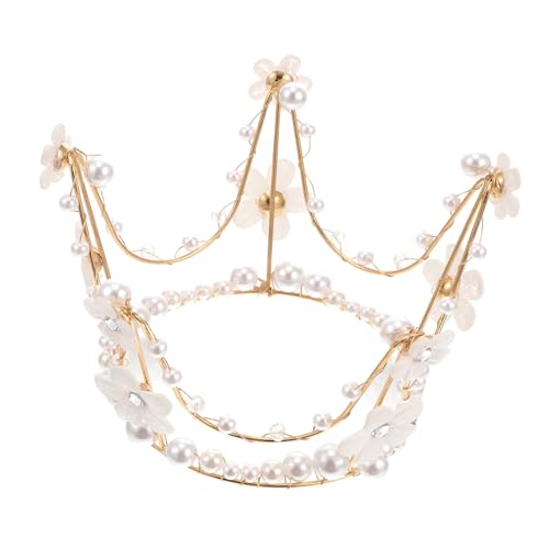 IMIKEYA Filigranes Kronen-kuchenornament Ideal Für Geburtstage Hochzeiten Partys Kuchendekoration Königliches Kopfschmuck-accessoire von IMIKEYA