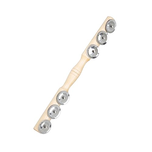IMIKEYA 1Stück Jingle Bell Stick Schlaginstrument Für Holzspielzeug Musikinteresse Und Motorischen Fähigkeiten Für Kreative Spielmomente von IMIKEYA