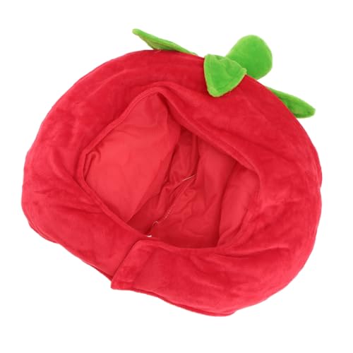 IMIKEYA 1Stück Kawaii Tomaten Kopfbedeckung Für Partys Lustiger Hut Für Cosplay Und Karneval Kopfbedeckung Für Witzige Anlässe Und Auftritte Für Erwachsene von IMIKEYA