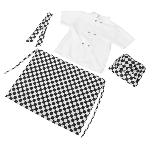 IMIKEYA 1satz Junge Mädchen Kochkostüm Mit Schürze Kochmütze Hemd Und Krawatte Rollenspiel Outfit Für Kleine Köche Für Backpartys Und Kreative Spielzeit IMIKEYA 1satz Junge Mädchen Kochkostüm Mit Schürze Kochmütze Hemd Und Krawatte Rollenspiel Outfit Für Kleine Köche Für Backpartys Und Kreative Spielzeit von IMIKEYA