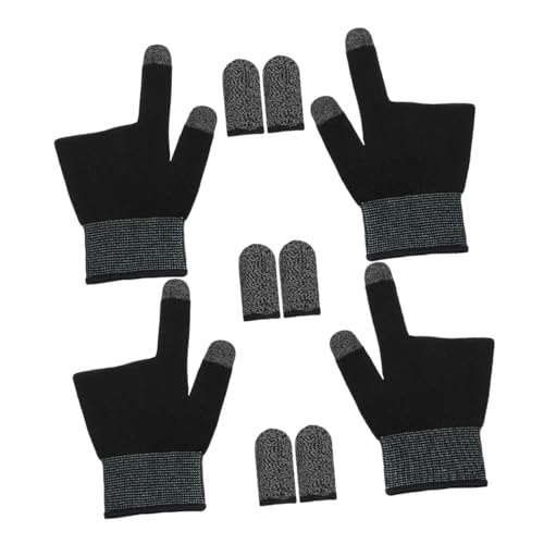 IMIKEYA 2 Handschuhe Mobile Gaming-fingerhülle Gaming-daumenhülle Daumenabdeckungen Für Spiele Handschuhe Zum Gaming-fingermanschette Gamer-fingerabdeckungen Nylon von IMIKEYA