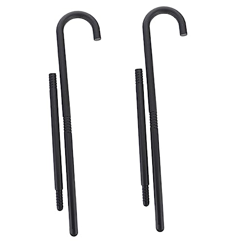 IMIKEYA 2 Sätze Cross-Dressing-Requisiten und Krücken Halloween Costume Halloween Kleidung Halloween Krückenpolsterung Halloween-Skelettpfähle Party-Requisite Plastik Black von IMIKEYA