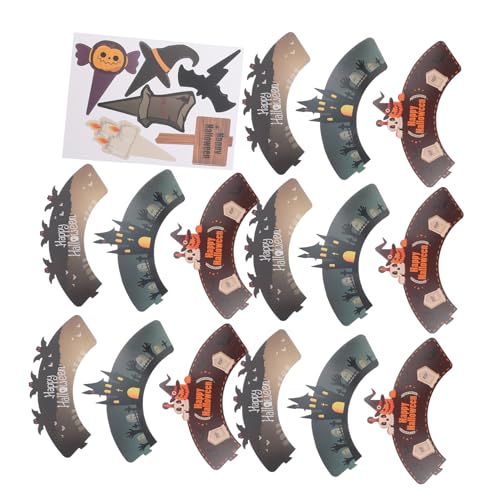 IMIKEYA 2 Sätze Halloween Cupcake Deko mit Stabile Muffinförmchen und Topper mit Kürbis Geist Fledermaus und Vielseitige Party und Babyparty Dekoration IMIKEYA 2 Sätze Halloween Cupcake Deko mit Stabile Muffinförmchen und Topper mit Kürbis Geist Fledermaus und Vielseitige Party und Babyparty Dekoration von IMIKEYA