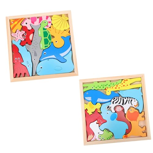 IMIKEYA 2 Sätze Holzpuzzle für Tiermotiven Fördert Gleichgewicht und Hand Augen Koordination Kreatives Lernspielzeug Formunterscheidung für Frühkindliche Bildung IMIKEYA 2 Sätze Holzpuzzle für Tiermotiven Fördert Gleichgewicht und Hand Augen Koordination Kreatives Lernspielzeug Formunterscheidung für Frühkindliche Bildung von IMIKEYA