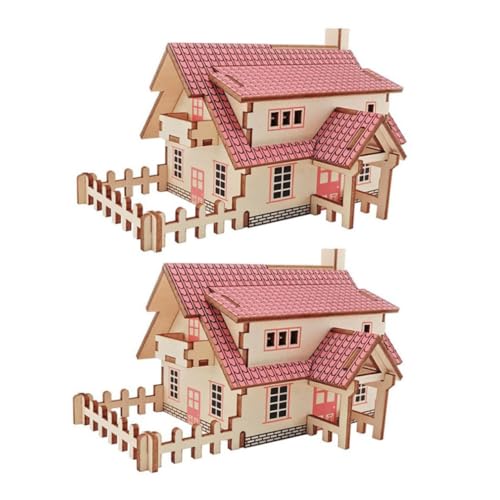 IMIKEYA 2 Sätze Holzpuzzle holzhaus selber Bauen häuser zusammenbauen Hausmontagemodell Miniatur-Holzhaus Holzhaus-Puzzle DIY Mini House DIY- -Kit hölzern rot IMIKEYA 2 Sätze Holzpuzzle holzhaus selber Bauen häuser zusammenbauen Hausmontagemodell Miniatur-Holzhaus Holzhaus-Puzzle DIY Mini House DIY- -Kit hölzern rot von IMIKEYA