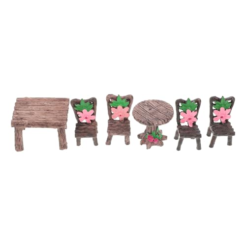 IMIKEYA 2 Sätze Moos Micro Landscape Ornamente Stuhl Miniatur-puppenhauszubehör Landschaftsmöbel Puppenstubenmöbel Mikrolandschaft Gartenmöbel Für Puppenstuben Miniaturen Zum Basteln Harz von IMIKEYA
