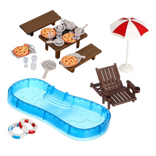 IMIKEYA 2 Sätze Satz Puppenhaus-Schwimmbad Puppenhauszubehör Strand-Miniatur-Puppenhaus-Dekoration puppenhaus Ausstattung märchenhaus möbel Kindermöbelzubehör Plastik IMIKEYA 2 Sätze Satz Puppenhaus-Schwimmbad Puppenhauszubehör Strand-Miniatur-Puppenhaus-Dekoration puppenhaus Ausstattung märchenhaus möbel Kindermöbelzubehör Plastik von IMIKEYA