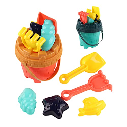 IMIKEYA 2sätze Teiliges Sandspielzeug Für Junge Mädchen Strand-Spielzeug Mit Eimer Glatte Oberfläche Farbenfrohes Design Für Draußen Spielen von IMIKEYA