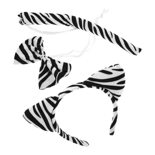 IMIKEYA 2 Sätze Zebra Cosplay Zubehör Tierohren Haarreif mit Fliege und für Erwachsene für Kostümpartys und Halloween Events IMIKEYA 2 Sätze Zebra Cosplay Zubehör Tierohren Haarreif mit Fliege und für Erwachsene für Kostümpartys und Halloween Events von IMIKEYA