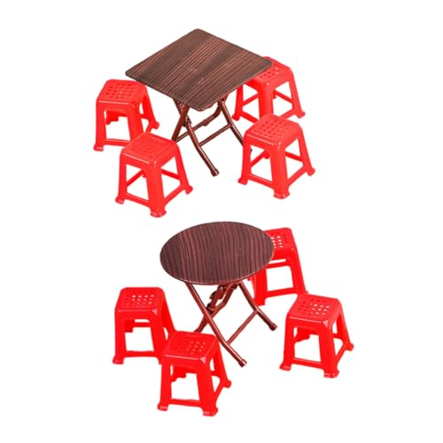 IMIKEYA 2 Satz Tischstuhlmodell Miniaturstühle Für Puppenhaus Puppenstubenmöbel Mini-hausmöbel- Miniatur-puppenhauszubehör Miniaturstühle Zum Basteln Möbel-miniaturfigur Plastik von IMIKEYA