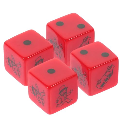 IMIKEYA 2 Satz -Würfel Brettspiel Würfel Würfelspiel große Spielwürfel Würfel Weiß Schwarz Zubehör für Brettspiele Spiel Würfel Standard-Spielwürfel Plastik rot IMIKEYA 2 Satz -Würfel Brettspiel Würfel Würfelspiel große Spielwürfel Würfel Weiß Schwarz Zubehör für Brettspiele Spiel Würfel Standard-Spielwürfel Plastik rot von IMIKEYA