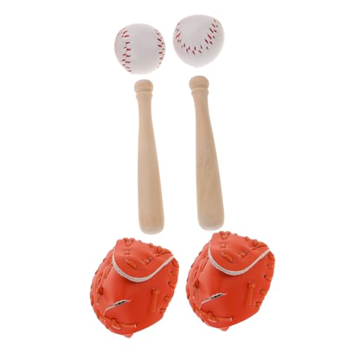 IMIKEYA 2 Sets Baseball Softball Abdeckung Miniatur Realistischer Schaumstoff Puppenhaus Kleine Baseballs Für Heimwerkerbedarf Mini Baseball Rollenspiel Dekorativer Mini von IMIKEYA