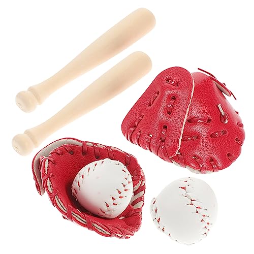 IMIKEYA 2 Sets Baseballschläger Handschuh Kinderspielzeug Mini Kinderfäustlinge Spielzeughaus Kindersportspielzeug Für Draußen Mini Baseball Rollenspielset Miniatur IMIKEYA 2 Sets Baseballschläger Handschuh Kinderspielzeug Mini Kinderfäustlinge Spielzeughaus Kindersportspielzeug Für Draußen Mini Baseball Rollenspielset Miniatur von IMIKEYA