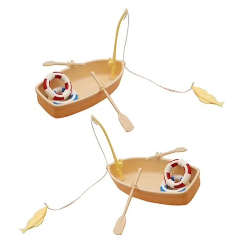 IMIKEYA 2 Sets Puppenhaus Schwimmring Mini Landschaftsbau Requisiten Bezauberndes Kleines Boot Miniatur Angelspielzeug Mini Fischerboot Statue Kleines Fischerboot Requisit IMIKEYA 2 Sets Puppenhaus Schwimmring Mini Landschaftsbau Requisiten Bezauberndes Kleines Boot Miniatur Angelspielzeug Mini Fischerboot Statue Kleines Fischerboot Requisit von IMIKEYA