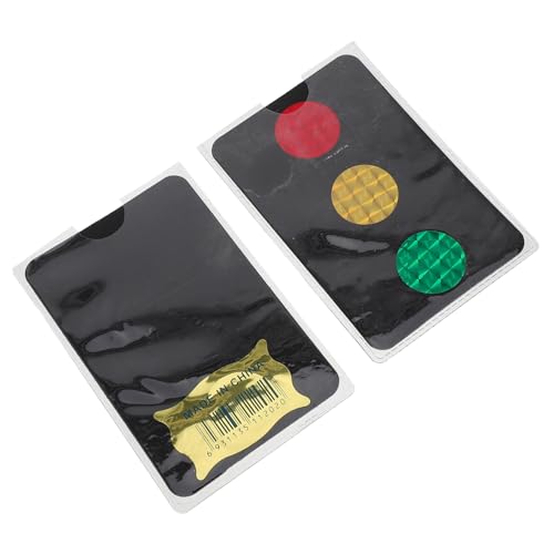 IMIKEYA 2 Stück Ampelwechselkarte Spielzeugkarten Spielkarten Kinderstreich-Gadget Streichsets Für Neuheit Lustiges Kinderkartenspiele Ampel Halloween-Spiele PVC von IMIKEYA