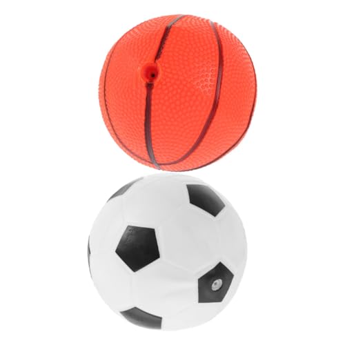 IMIKEYA 2 Stück Aufblasbarer Ball Fußball Hüpfball Leichter Hüpfball Sportbälle Outdoor Bälle Elastizität Springball Pädagogischer Hüpfball Spielplatzball PVC von IMIKEYA