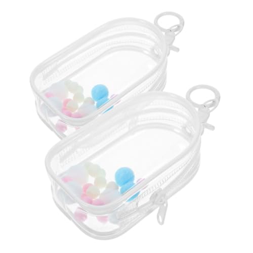 IMIKEYA 2 Stück Babytasche Zeigen PVC Puppen Aufbewahrung Transparente Puppentasche PVC-Puppen-Präsentationstasche Puppe Ausstellungstasche Klarsichtvitrine für Figuren Mini Bad von IMIKEYA