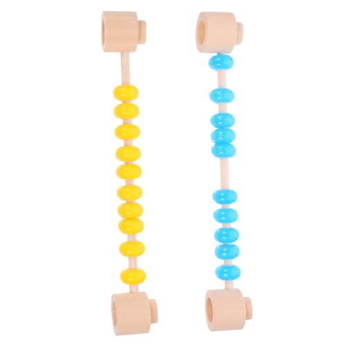 IMIKEYA 2 Stück Busy Board Für Perlen Mathe Lernwerkzeug Busy Board Abakus Teile Abakus Für Kleinkinder Von 0–6 Monaten Frühes Lernspielzeug Abakus Werkzeug Pädagogisches Abakus von IMIKEYA