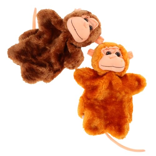 IMIKEYA 2 Stück Dekorative Handpuppe Realistische Handpuppen aus Naturmaterialien für Geschichtenerzählen und Interaktive Kinderaktivitäten für Kleinkinder von IMIKEYA