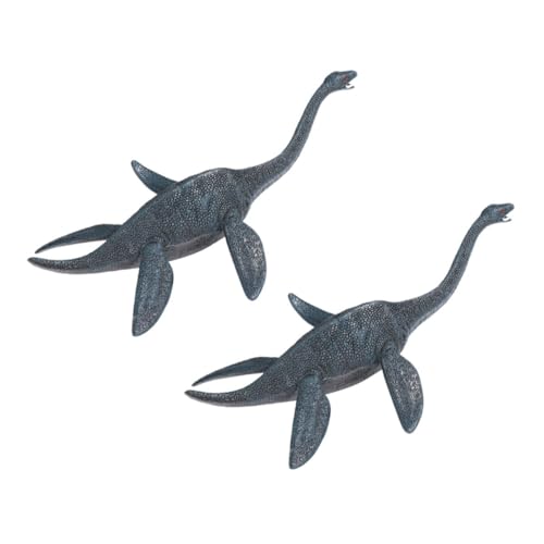 IMIKEYA 2 Stück Dinosaurier Modellspielzeug für Lebensechte Plesiosaurier Figuren für Kreative Spielideen und Lernspiele Leicht und Sicher für Kleine Hände von IMIKEYA