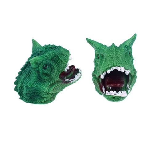 IMIKEYA 2 Stück Dinosauriermodell Finger Set Fingerspielzeug Puppen Lernspielzeug Marionetten Fingerpuppe Grün IMIKEYA 2 Stück Dinosauriermodell Finger Set Fingerspielzeug Puppen Lernspielzeug Marionetten Fingerpuppe Grün von IMIKEYA