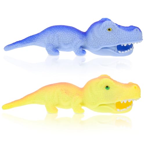 IMIKEYA 2 Stück Dinosaurierspielzeug Entpacken Elastisches Stressspielzeug Kompaktes Dekompressionsspielzeug Quetschspielzeug Entzückendes Stressspielzeug Kompaktes Stressspielzeug Plastik von IMIKEYA