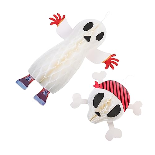 IMIKEYA 2 Stück Dreidimensionale Geisterwabe Skelett Figur Geisterdekor gruseliger Schädeldekor Halloween-Skelett Halloween-Schädel- Geisterschmuck Halloween -Requisiten Papier Weiß IMIKEYA 2 Stück Dreidimensionale Geisterwabe Skelett Figur Geisterdekor gruseliger Schädeldekor Halloween-Skelett Halloween-Schädel- Geisterschmuck Halloween -Requisiten Papier Weiß von IMIKEYA