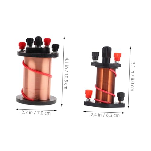 IMIKEYA 2 Stück Elektromagnetisches mit Primär Sekundärspule für Physikunterricht Praktisches Experimentierkit zur Elektromagnetismus Demonstration Geeignet für Oberstufe von IMIKEYA