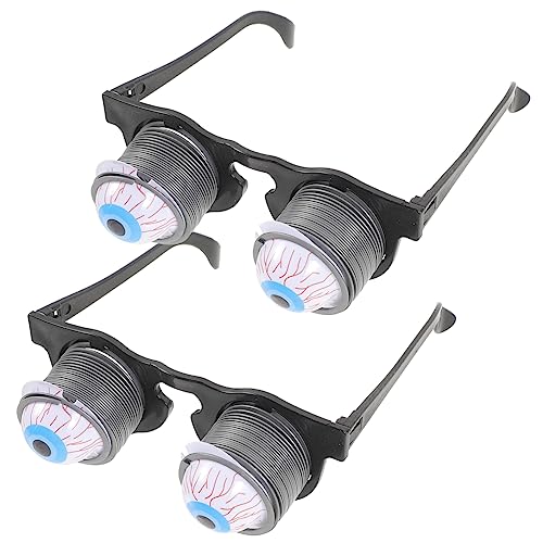 IMIKEYA 2 Stück Frühlingsbrillen Gruselige Augapfel Brillen Streichbrillen Lustige Frühlings Augapfel Brillen Party Gruselbrillen Hängeaugen Brillen Große Augen von IMIKEYA